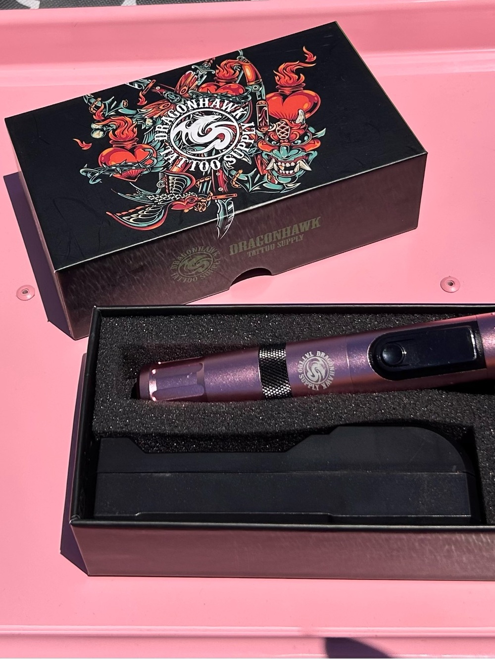 Purple Wireless Rotary Tattoo Pen